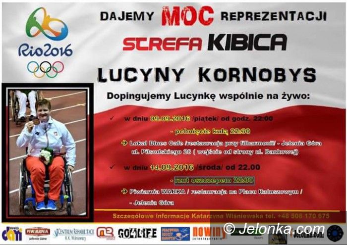 Jelenia Góra: Kibicujmy wspólnie Lucynie Kornobys!