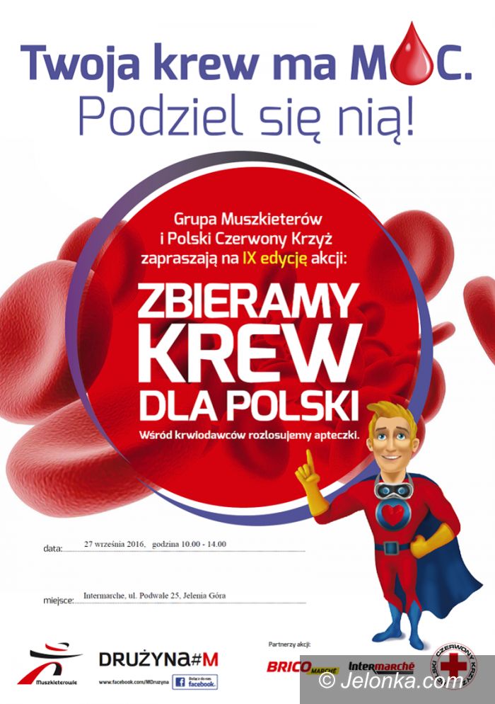 Jelenia Góra: Twoja krew ma moc! Podziel się nią w Jeleniej Górze
