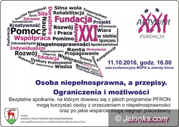 Jelenia Góra: Spotkanie dla niepełnosprawnych oraz pracodawców