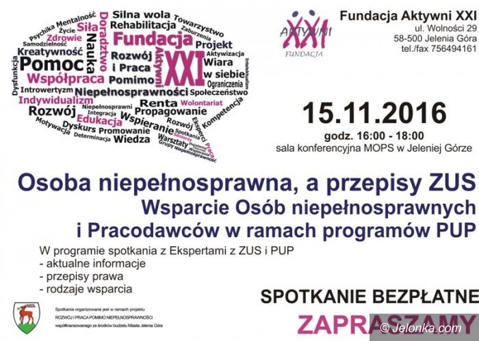 Jelenia Góra: Spotkanie dla niepełnosprawnych i pracodawców – już jutro!