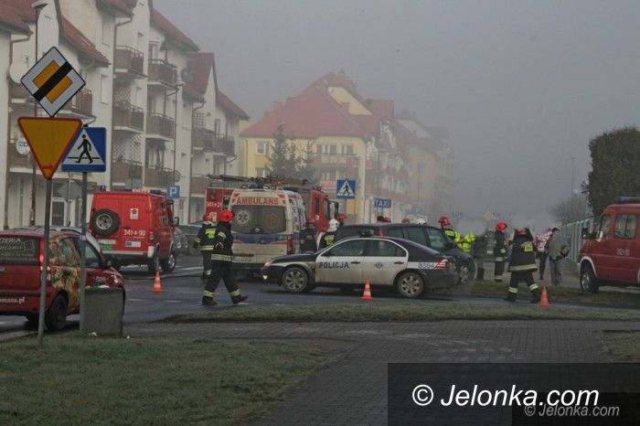 Jelenia Góra: Wypadek na krzyżówce Sygietyńskiego i Kiepury