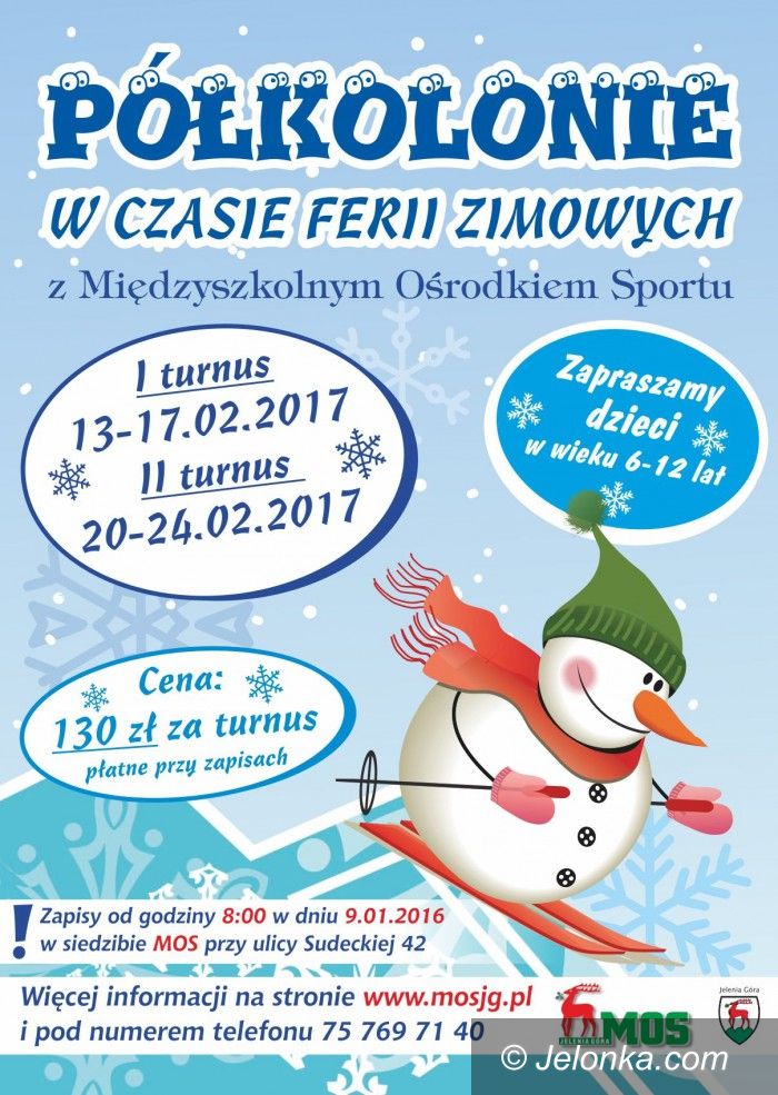 Jelenia Góra: Półkolonie w czasie ferii zimowych