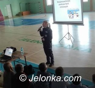 Jelenia Góra: O bezpiecznych feriach w Szkole Podstawowej nr 10