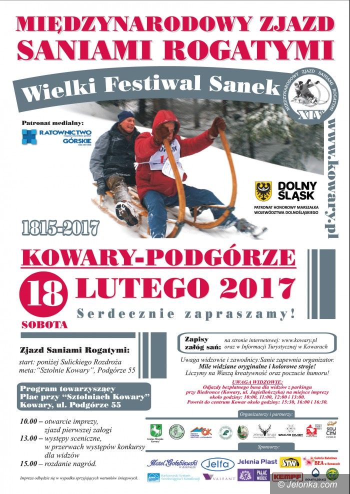 Kowary: Zjazd saniami rogatymi już w sobotę!