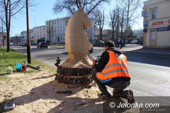 Jelenia Góra: Szachowy koń budzi zainteresowanie