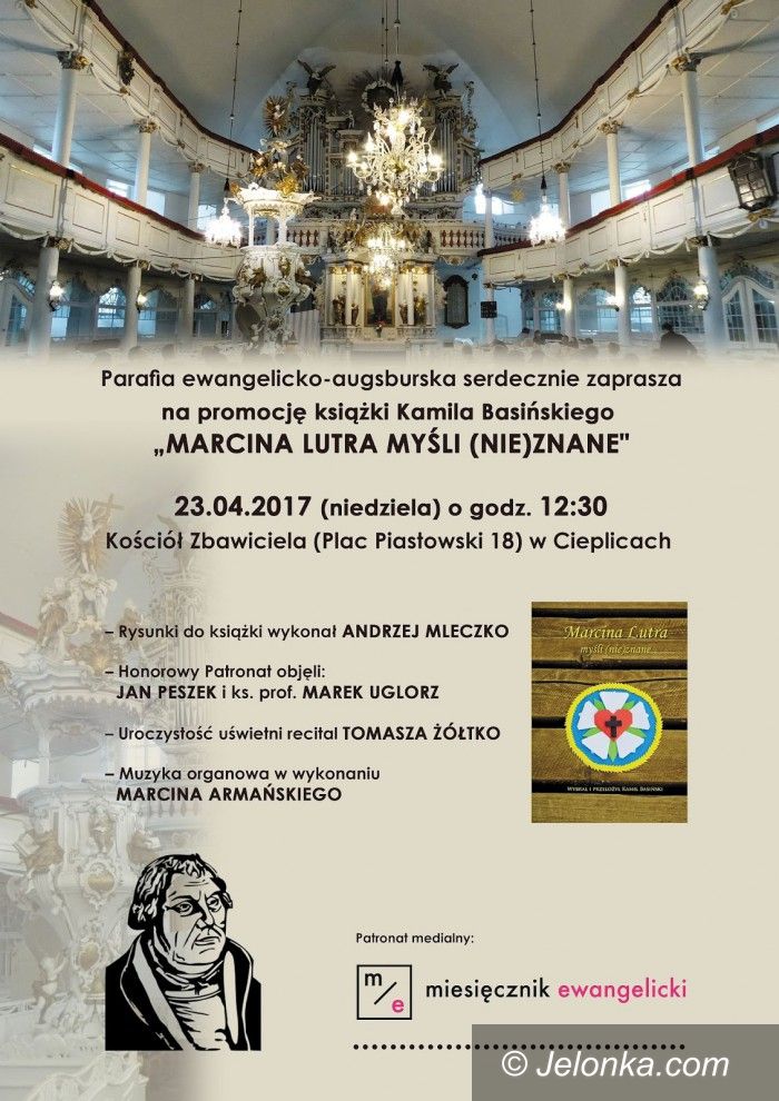 Jelenia Góra: Marcina Lutra myśli (nie)znane – w niedzielę