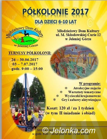 Jelenia Góra: Półkolonie letnie w MDK