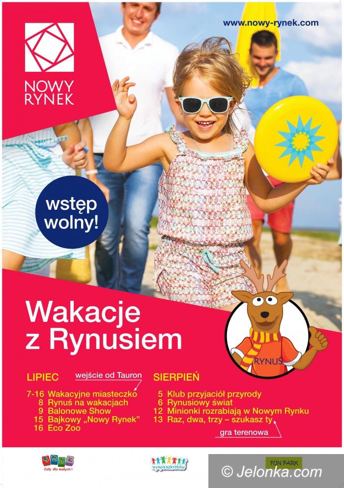 Jelenia Góra: Wakacje z Rynusiem w galerii Nowy Rynek