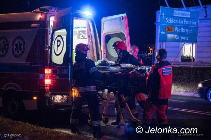 Jelenia Góra: Zderzenie auta z motocyklem na Wojska Polskiego