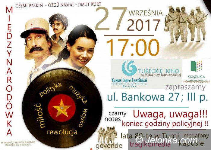 Jelenia Góra: Kino tureckie z prelekcją w Książnicy Karkonoskiej