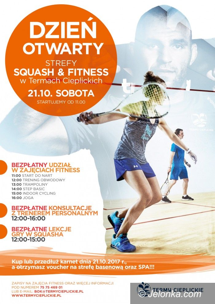 Jelenia Góra: Dzień otwarty w strefie Squash&Fitness w Termach Cieplickich