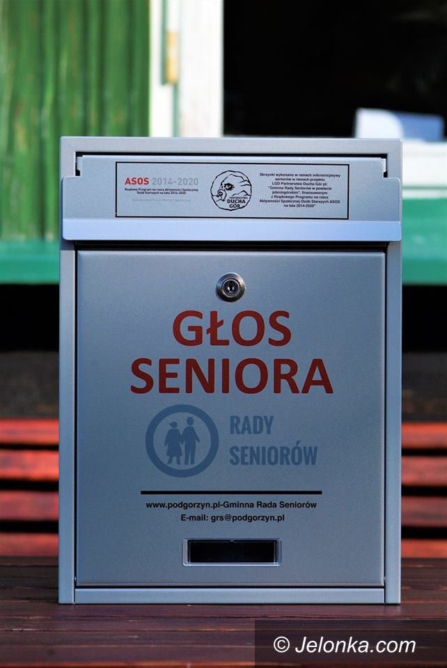 Podgórzyn: Skrzynki „Głos Seniora” w gminie Podgórzyn