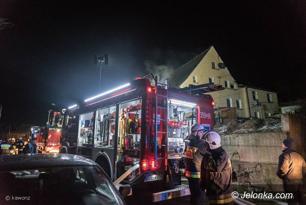 Jeżów Sudecki: Pożar domu w Jeżowie Sudeckim
