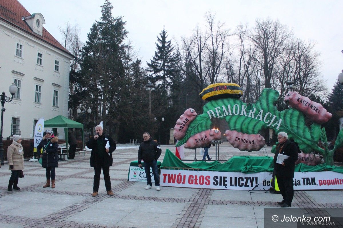 Jelenia Góra: Jeleniogórski KOD z gąsienicą