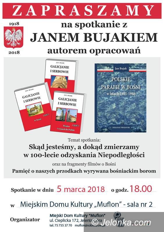 Jelenia Góra: Spotkanie z Janem Bujakiem w „Muflonie”