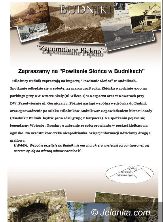 Region: Wkrótce powitanie słońca w Budnikach