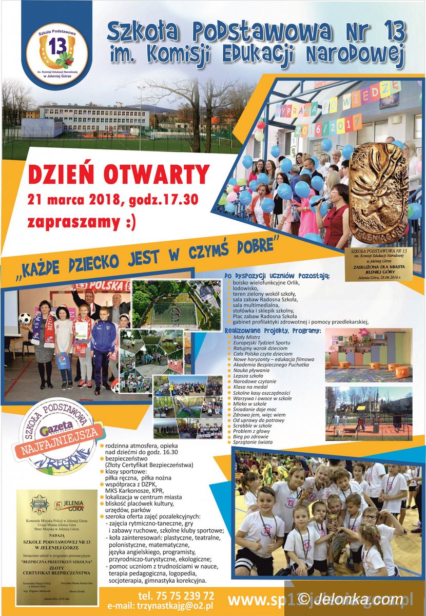 Jelenia Góra: Jutro dzień otwarty w „Trzynastce”