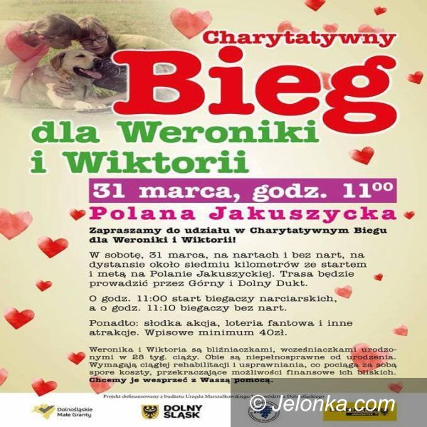 Polana Jakuszycka: Charytatywny Bieg dla Weroniki i Wiktorii