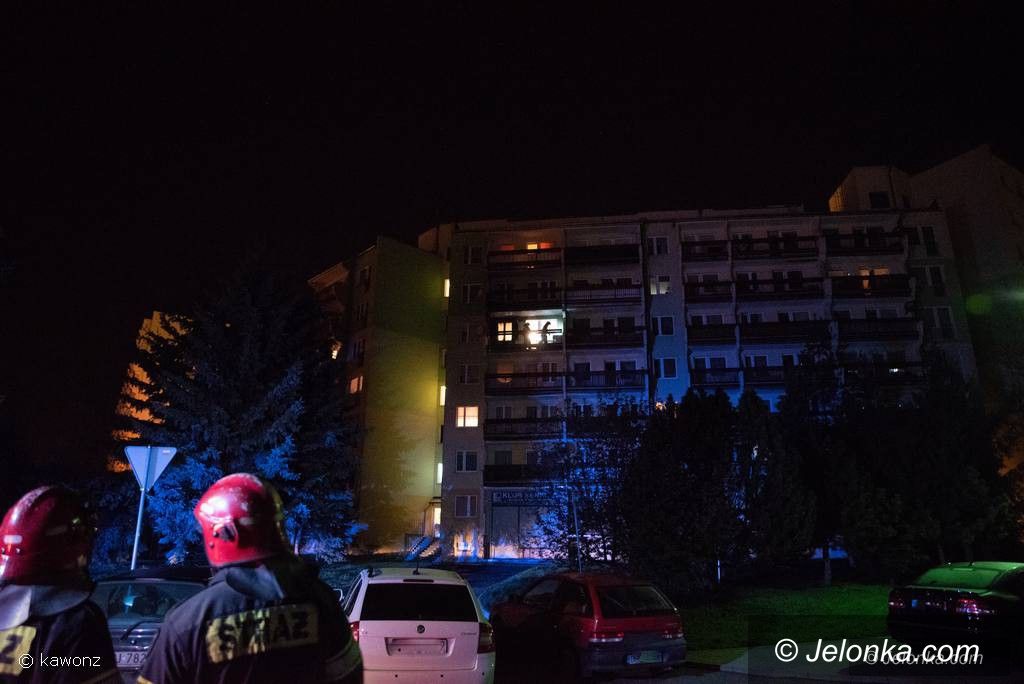 Jelenia Góra: Pożar w bloku na Zabobrzu