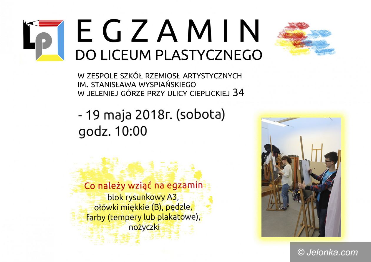Jelenia Góra: Egzamin do Liceum Plastycznego