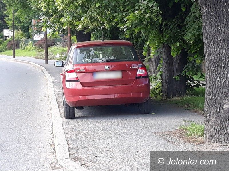 Jelenia Góra: Parkowanie na chodniku – był mandat