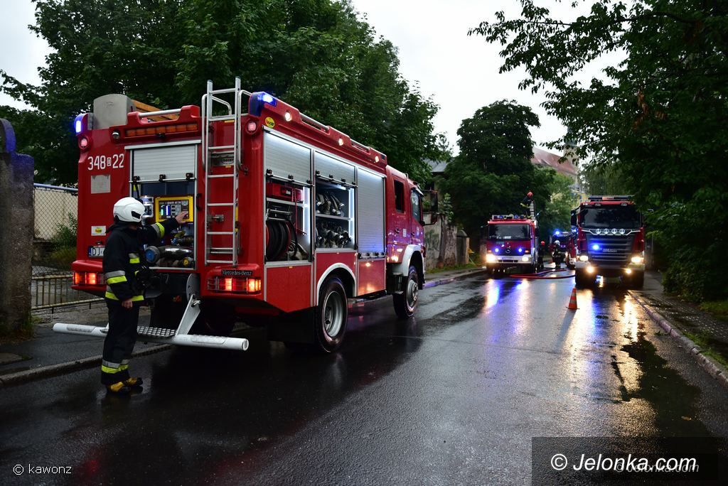 Jelenia Góra: Pożar na Kilińskiego