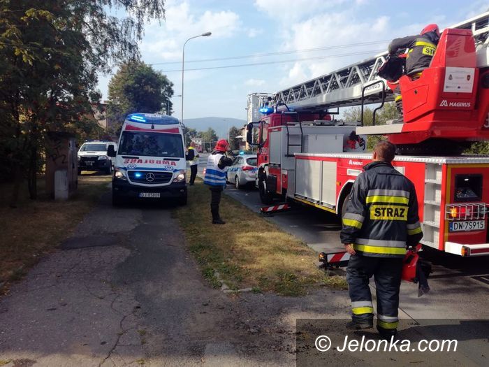 Jelenia Góra: Pożar przy ul. Wolności