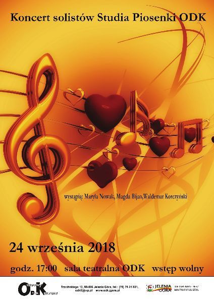 Jelenia Góra: Koncert solistów Studia Piosenki ODK