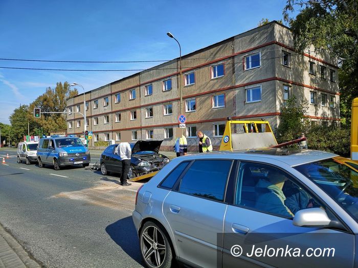 Jelenia Góra: Kolizja koło dawnej „skarbówki”