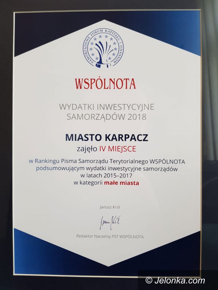 Karpacz: Karpacz wśród liderów inwestycji