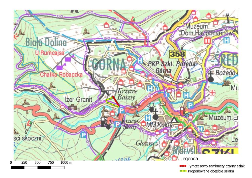 Szklarska Poręba: Leśnicy zamykają szlak turystyczny