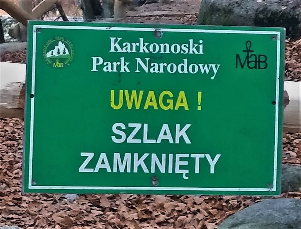 Szklarska Poręba: Zamknięty szlak przy Wodospadzie Szklarki