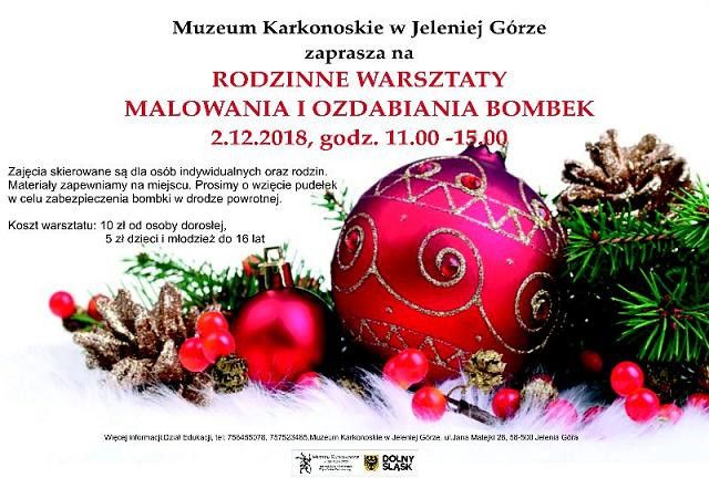 Jelenia Góra: Już w niedzielę... malowanie bombek!