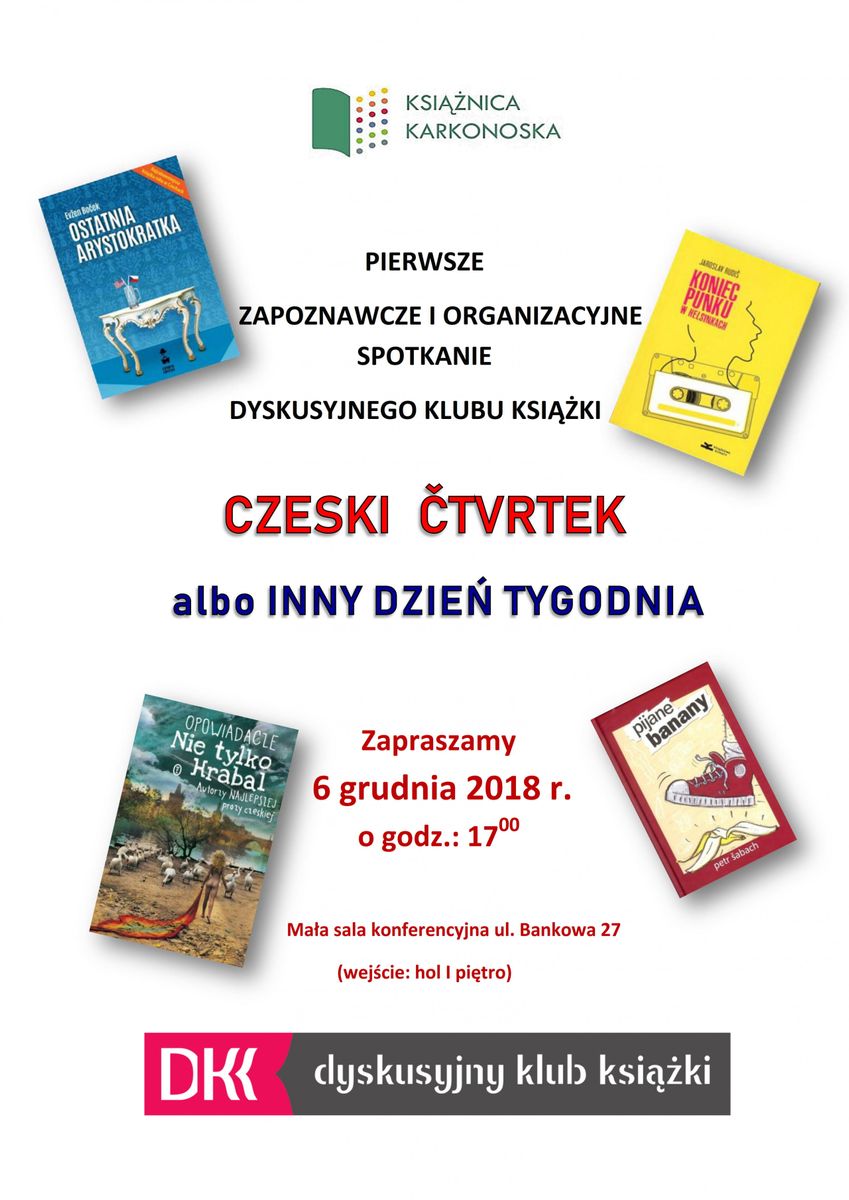 Jelenia Góra: Klub książki czeskiej w Książnicy