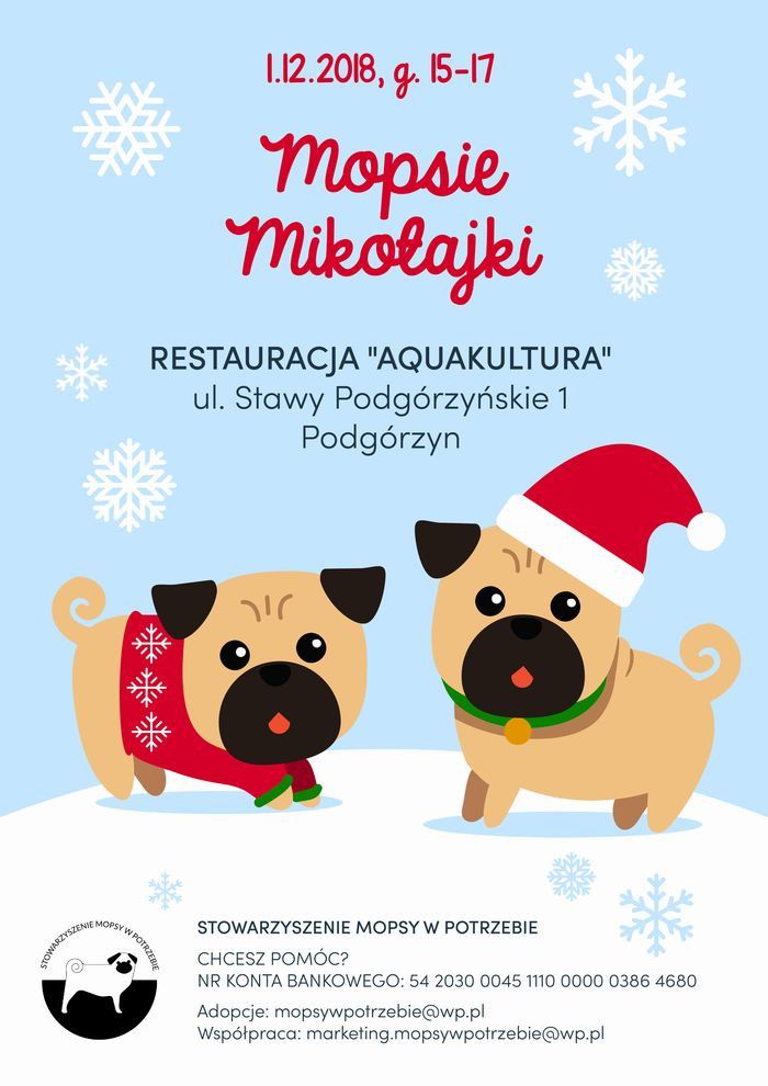 Podgórzyn: Mopsie Mikołajki w Podgórzynie