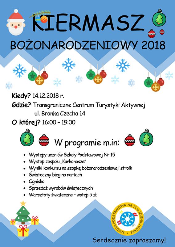 Sobieszów: Bożonarodzeniowy kiermasz i atrakcje
