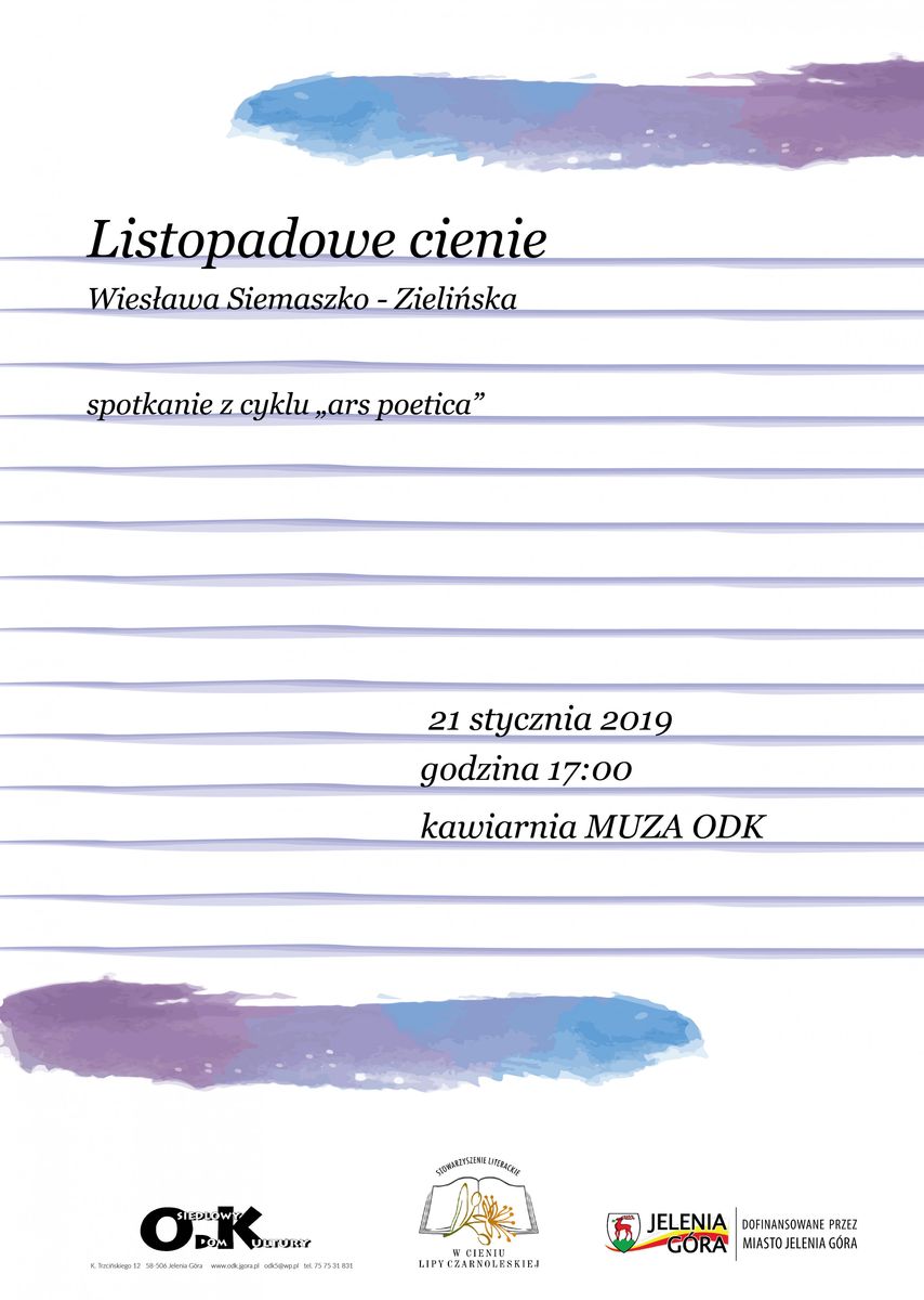 Jelenia Góra: Listopadowe cienie – dzisiaj w ODK
