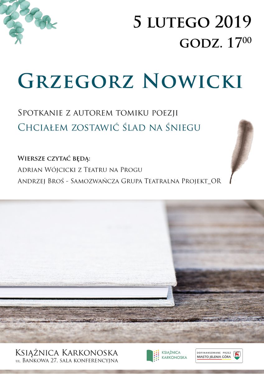 Jelenia Góra: Spotkanie z Grzegorzem Nowickim