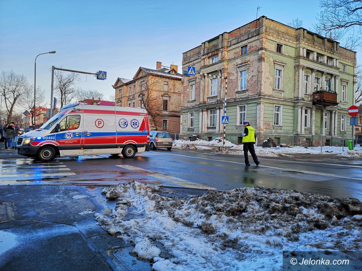 Jelenia Góra: Potrącenie na krzyżówce