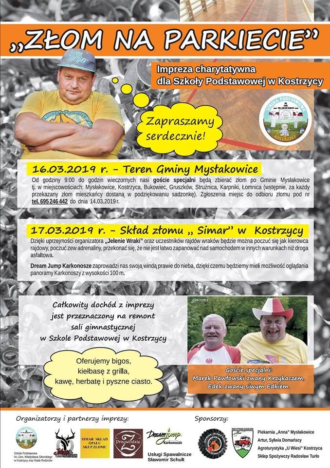 Kostrzyca: Zbiórka złomu na parkiet