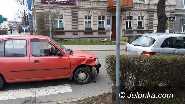 Jelenia Góra: Kolizja nissana i mercedesa
