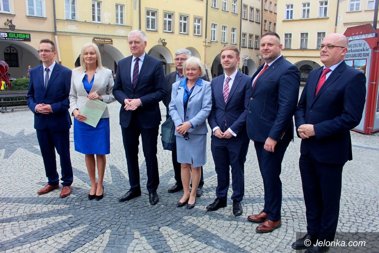 Jelenia Góra: Wicepremier Gowin przedstawił kandydatkę Porozumienia