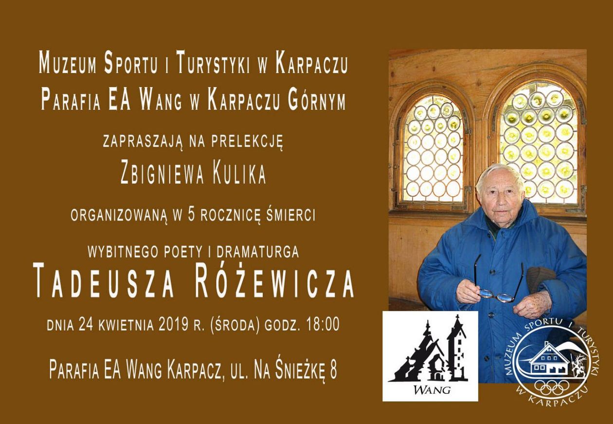 Karpacz: O Taduszu Różewiczu w Wangu