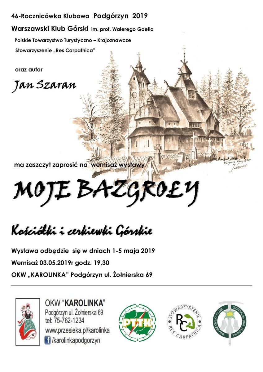 Podgórzyn: Wystawa Jana Szarana w "Karolince"