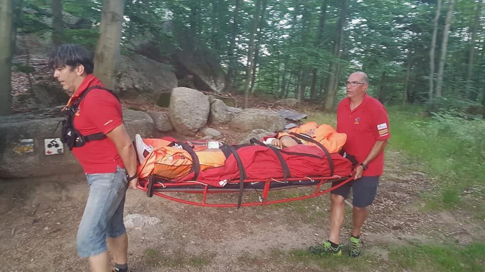 Jelenia Góra: Wypadek rowerzysty na single tracku