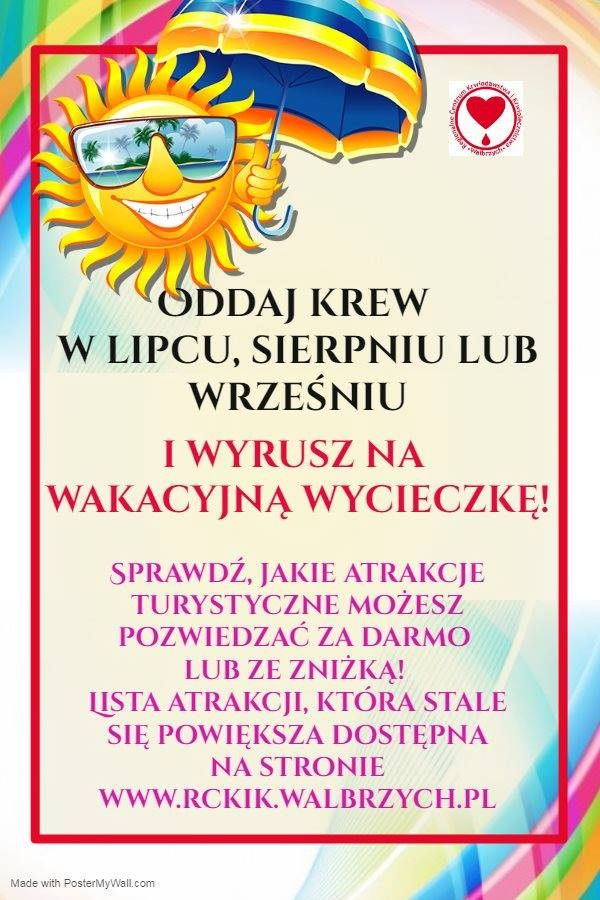Region: Atrakcje ze zniżką dla krwiodawców