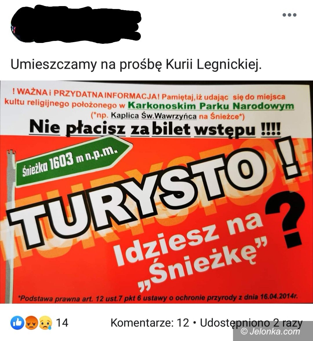 Region: Na Śnieżkę bez biletu? KPN odpowiada
