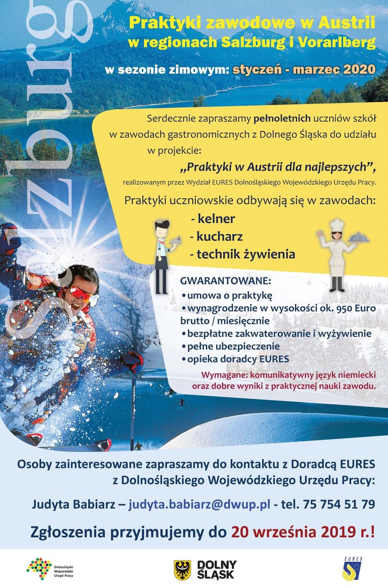 Region: Praktyki w Austrii dla dolnośląskich uczniów