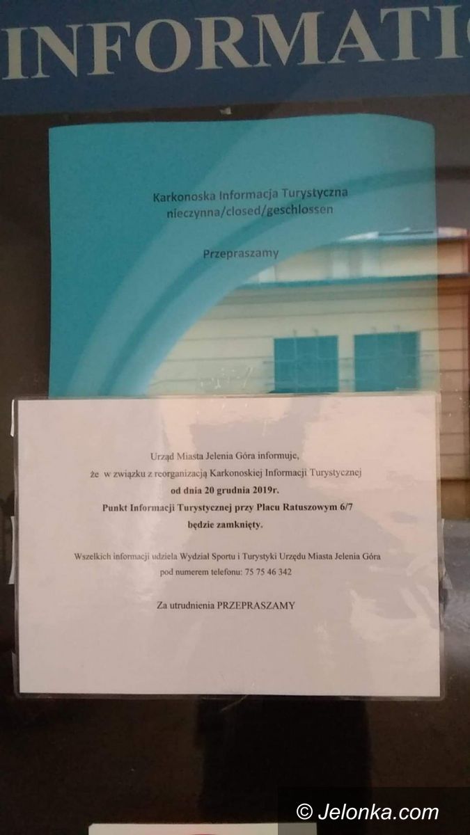 Jelenia Góra: Informacja Turystyczna zamknięta! Co dalej?