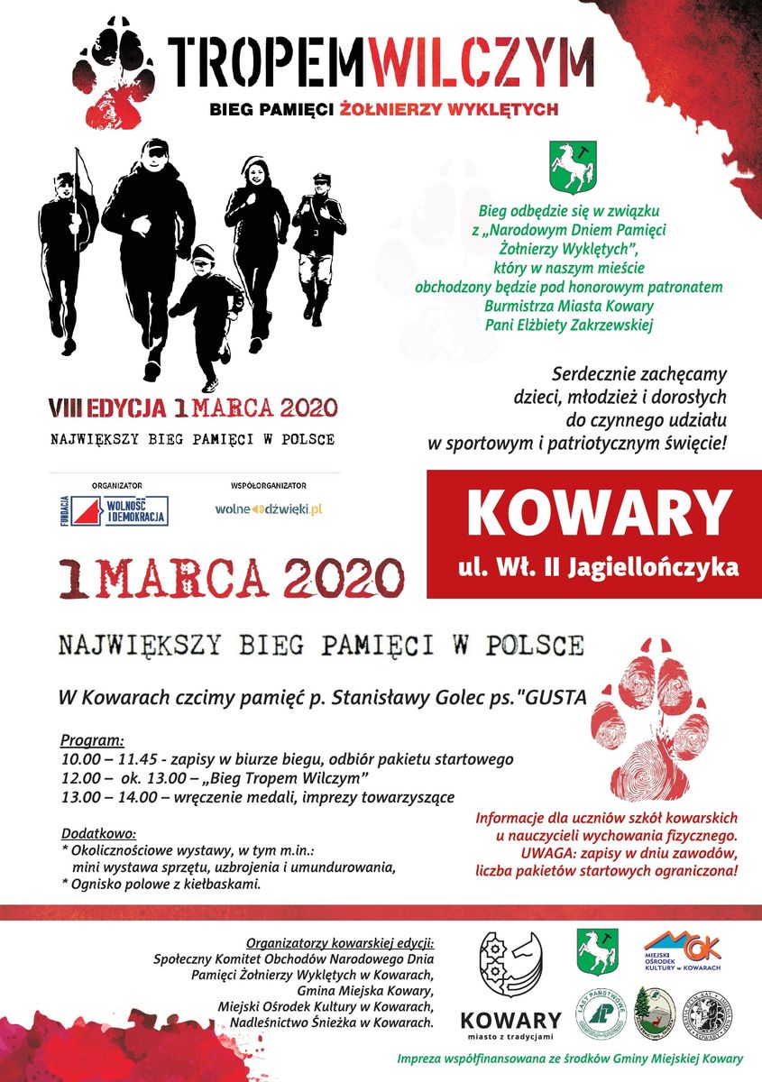 Kowary: Pobiegną "Tropem Wilczym"
